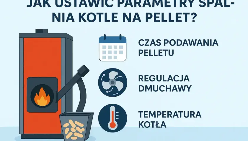 Jak uzyskać ekonomiczne ustawienie pieca na pellet? Kluczowe są: czas podawania pelletu, regulacja dmuchawy i temperatura kotła.